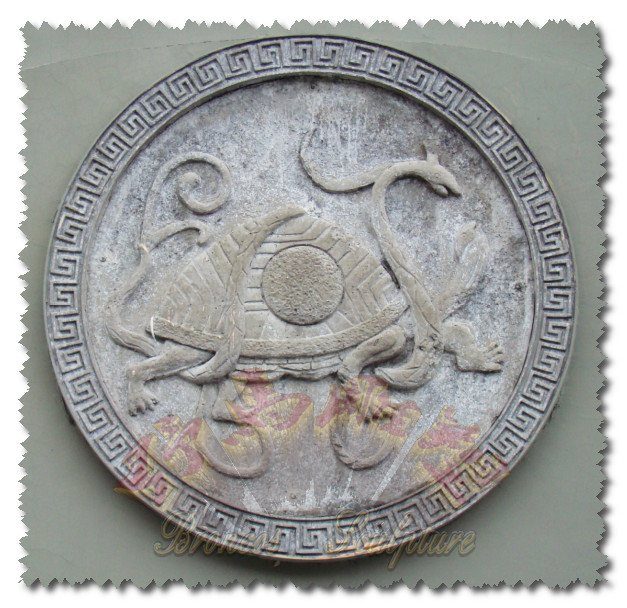 中国古代神兽玄武浮雕